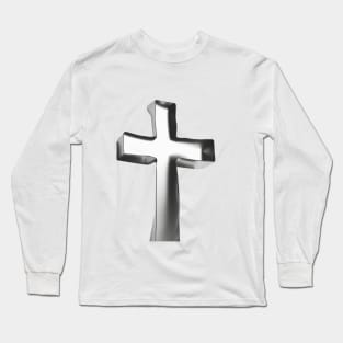 Cross Silver Shadow Silhouette Anime Style Collection No. 219 Long Sleeve T-Shirt